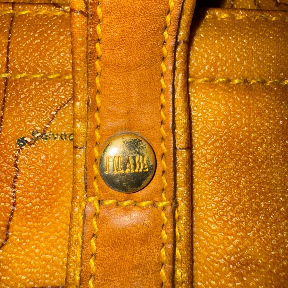 💎VINTAGE 💎Alviero Martini 1A Classe Geo Print World Map tote bag w/ luggage tag - Picture 12 of 14